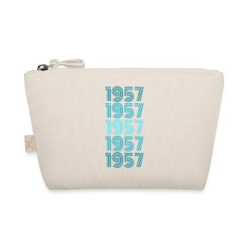 Gift for Vintage 1957 - Organic Pouch - nature - Front