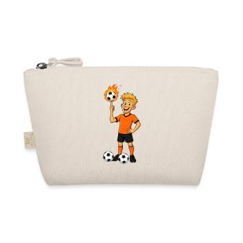 Footballer balancing ball - Organic Pouch - nature - Front