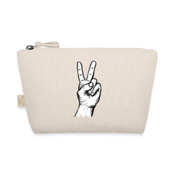 Signe de la main de la victoire sur fond blanc – illustration - Trousse biologique - nature - Devant