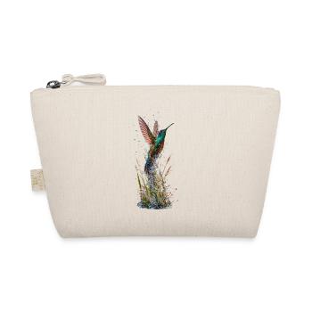 Glowing hummingbird and water splashes - Organic Pouch - nature - Front
