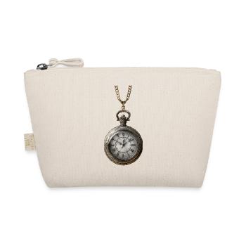 Horloge antique dorée sur chaîne - Trousse biologique - nature - Devant