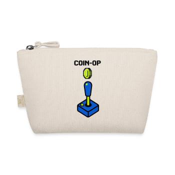 Coin Op Joystick Pixel Logo - Bio-Täschchen - Natur - Vorne
