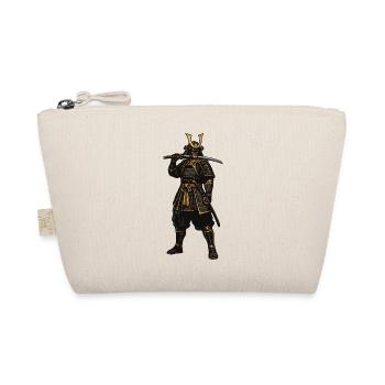 Samurai-Krieger in goldener Rüstung - Bio-Täschchen - Natur - Vorne