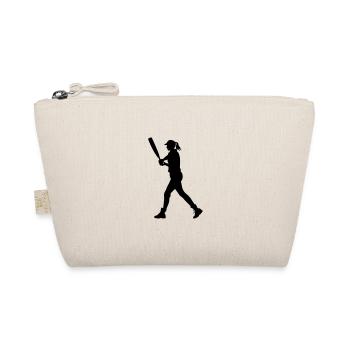 Cricket Frau Silhouette - Bio-Täschchen - Natur - Vorne