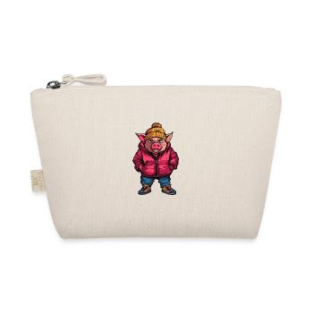Cochon Drôle Hiver - Trousse biologique - nature - Devant