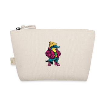 Dolphin Funny Winter - Organic Pouch - nature - Front