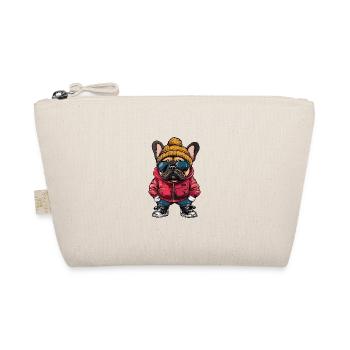Buldog Français Chien Drôle d’Hiver - Trousse biologique - nature - Devant
