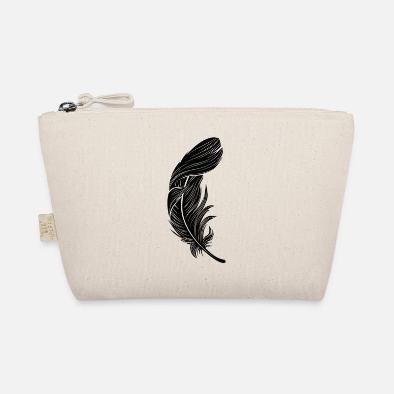 Feather Symbol Organic Pouch
