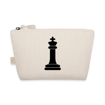 Chess piece King - Organic Pouch - nature - Front