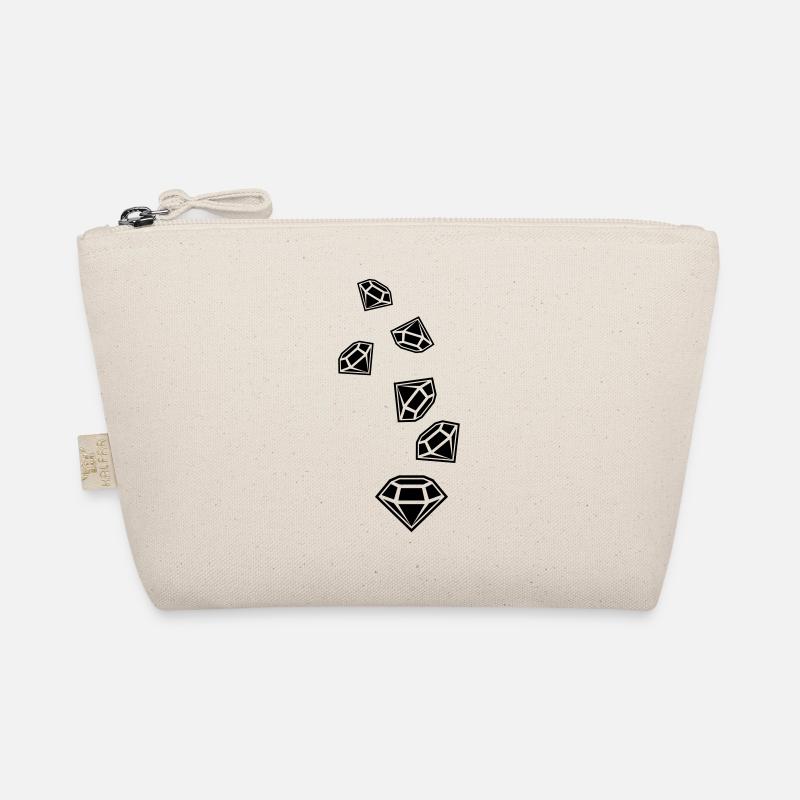 Diamond Icon Silhouette Organic Pouch