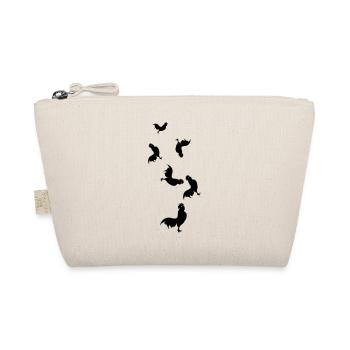 Rooster animal silhouette - Organic Pouch - nature - Front