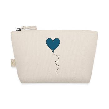 Ballon coeur bleu Ballon Saint-Valentin - Trousse biologique - nature - Devant