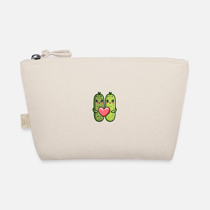 Concombre Couple Amour Coeur Saint Valentin Trousse biologique