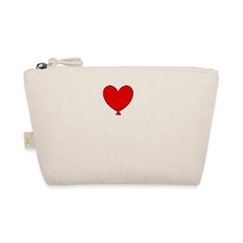 cœur rouge - Trousse biologique - nature - Devant