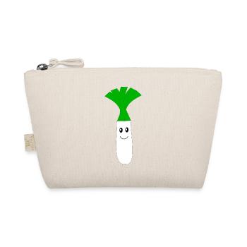 Kawaii Leeks Kawaii Fruits Kawaii Vegetables - Organic Pouch - nature - Front