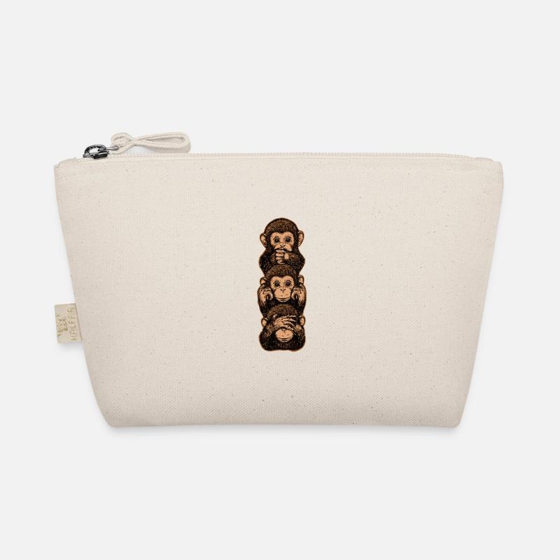 Three Monkeys Meaning Loyalty Civil Courage Organic Pouch