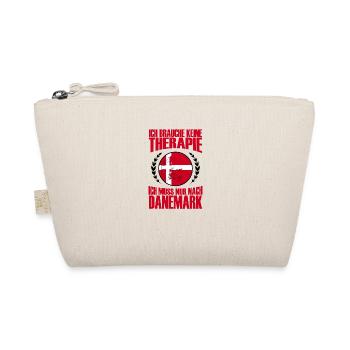 Therapie Danemark Geschenk Spruch Nord - Bio-Täschchen - Natur - Vorne