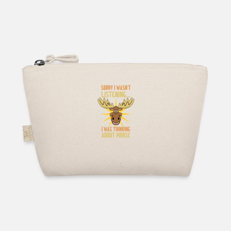 Thinking about Moose Wildlife Deer Elk Organic Pouch