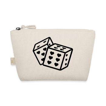Dice with Heart Heart Dice Player - Organic Pouch - nature - Front