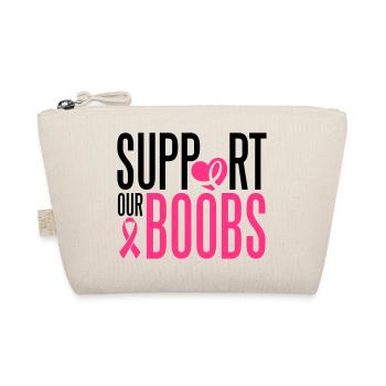 Support our boobs - Bio-Täschchen - Natur - Vorne