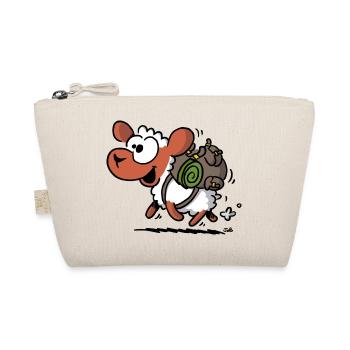Schaf mit Rucksack - Bio-Täschchen - Natur - Vorne