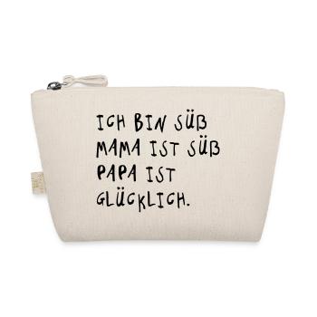 Ich bin süß (Spruch) - Bio-Täschchen - Natur - Vorne
