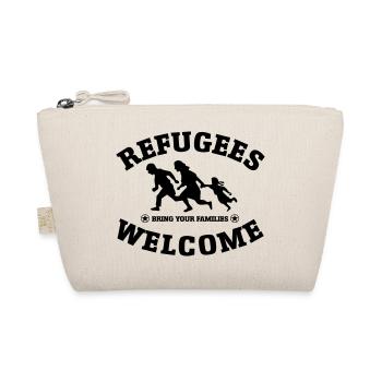refugees welcome original - Bio-Täschchen - Natur - Vorne