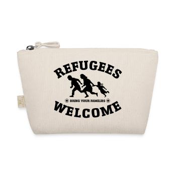 Refugees Welcome (versch. Farben) - Bio-Täschchen - Natur - Vorne