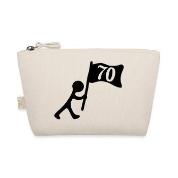 70 years birthday - Organic Pouch - nature - Front