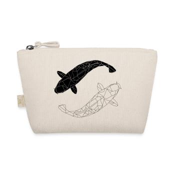 koi black and white - Bio-Täschchen - Natur - Vorne