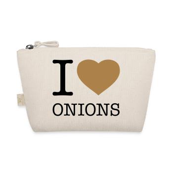 I LOVE ONIONS Zwiebeln - Bio-Täschchen - Natur - Vorne