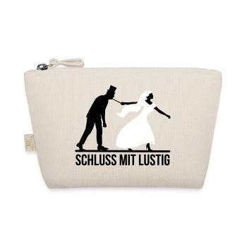 JGA Schluss mit lustig Junggesellen Party stag nig - Bio-Täschchen - Natur - Vorne