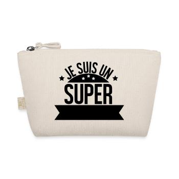 je suis un super ( à personnaliser ) - Trousse biologique - nature - Devant