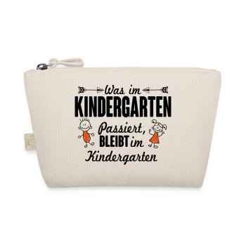 Was im Kindergarten passiert bleibt dort - Bio-Täschchen - Natur - Vorne