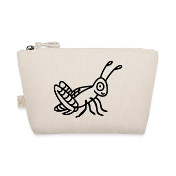 Grasshopper - line - Organic Pouch - nature - Front