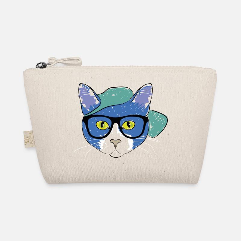 Chat bleu avec Cap Trousse biologique