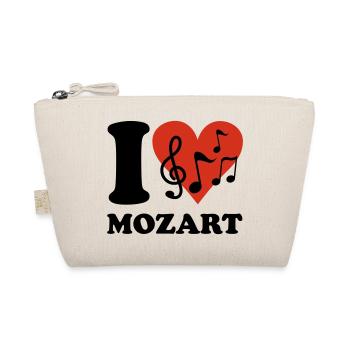 I love Mozart - Bio-Täschchen - Natur - Vorne