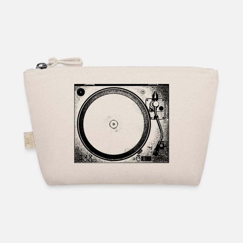 TECHNO Tee - Vinyl turntables Organic Pouch