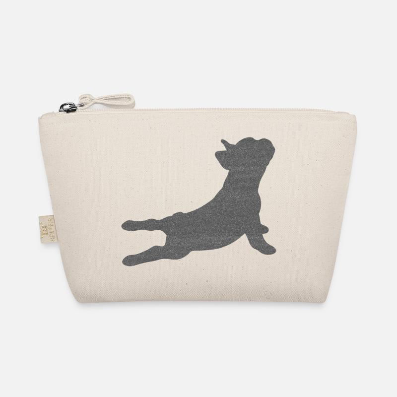 Frenchie Bouledogue français Glitter optique Trousse biologique