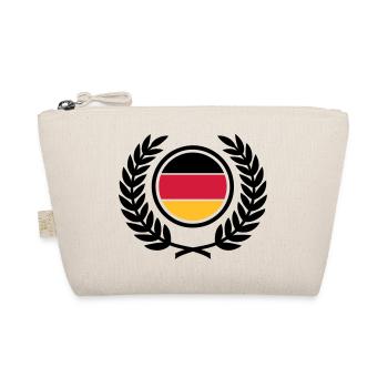 Germany (flag & laurel wreath) - Organic Pouch - nature - Front