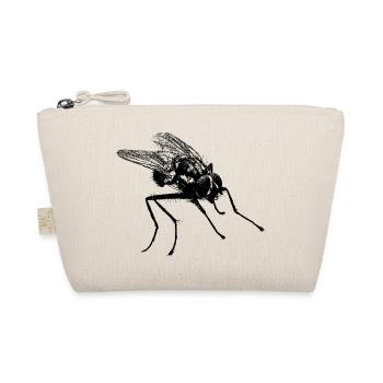 Fliege - Bio-Täschchen - Natur - Vorne