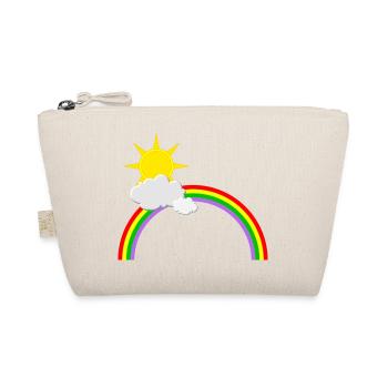 Regenbogen, Sonne, Wolken - Bio-Täschchen - Natur - Vorne