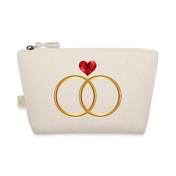 wedding anniversary, bridal shower, l - Organic Pouch - nature - Front