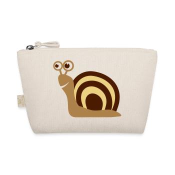 Schnecke Geschenk - Bio-Täschchen - Natur - Vorne