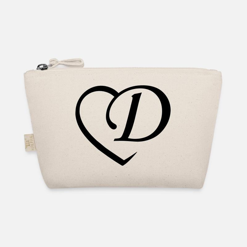 Liebe Buchstabe D Bio-Täschchen