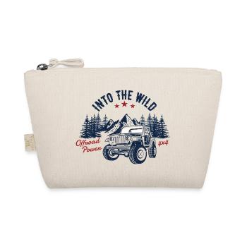 Into the wild - offroad shirt Outdoor gift 4x4 - Organic Pouch - nature - Front