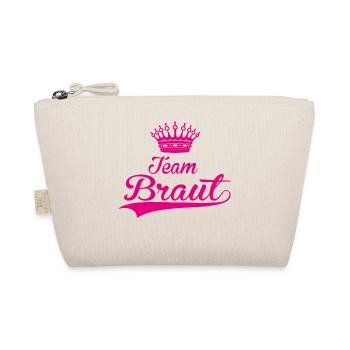 TEAM BRAUT hochzeit heiraten JGA trauung - Bio-Täschchen - Natur - Vorne