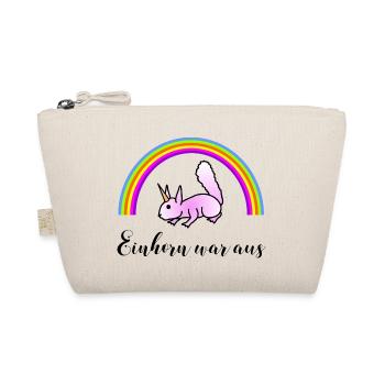 Eichhörnchen Regenbogen - Einhorn war aus - Bio-Täschchen - Natur - Vorne