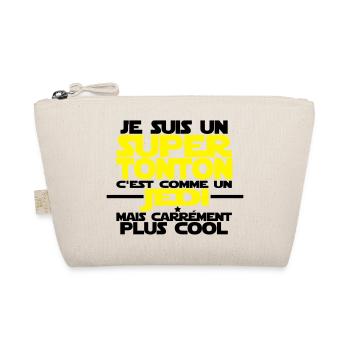 je suis un super tonton comme un jedi - Trousse biologique - nature - Devant