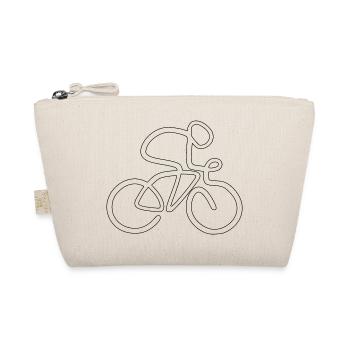 bicycle bicycle bike driver1 - Organic Pouch - nature - Front
